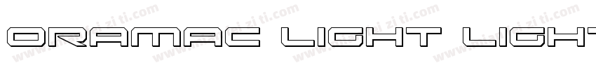 Oramac Light Light字体转换